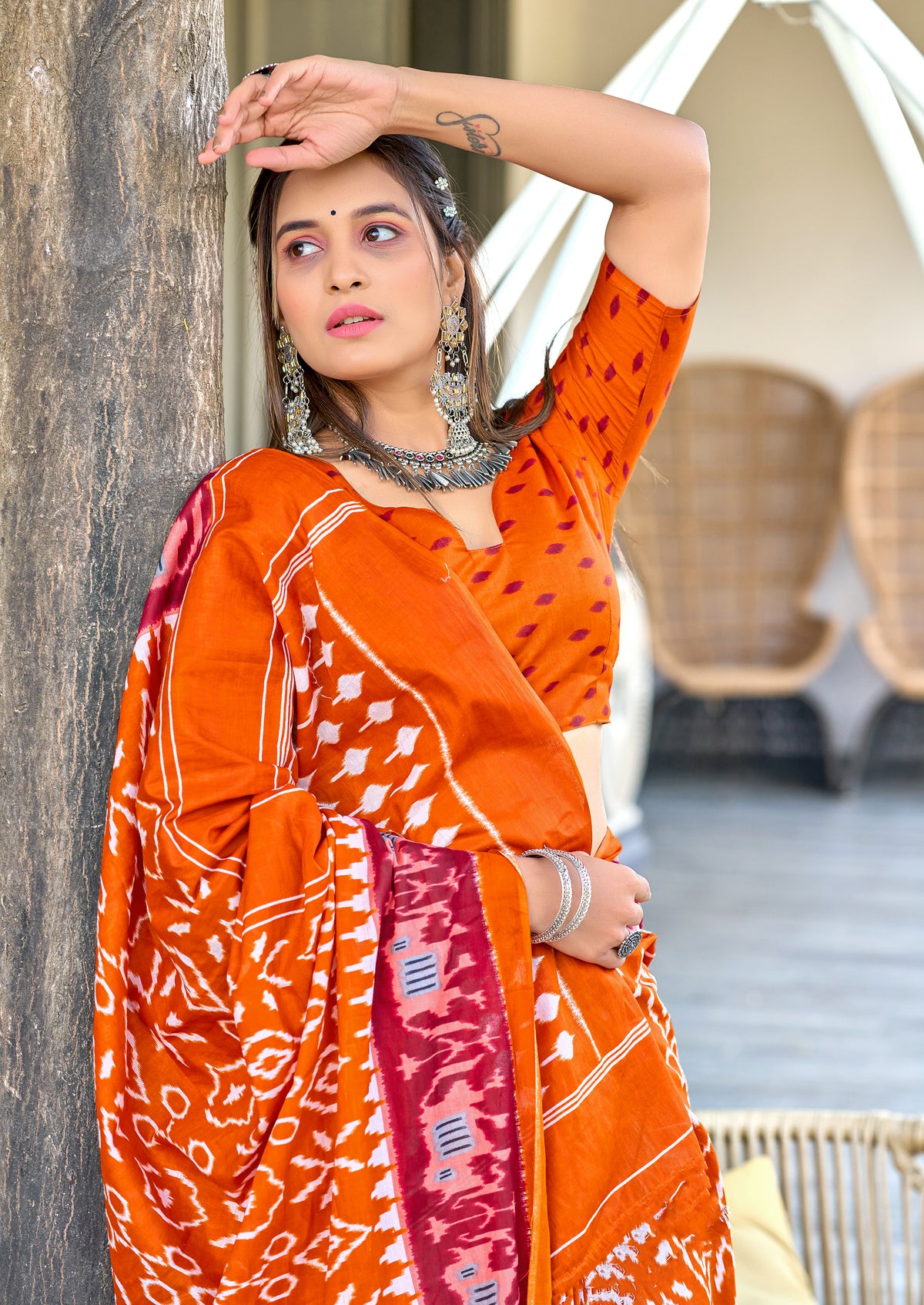 Urban Pallu Woven Design Pure Cotton Daily Saree