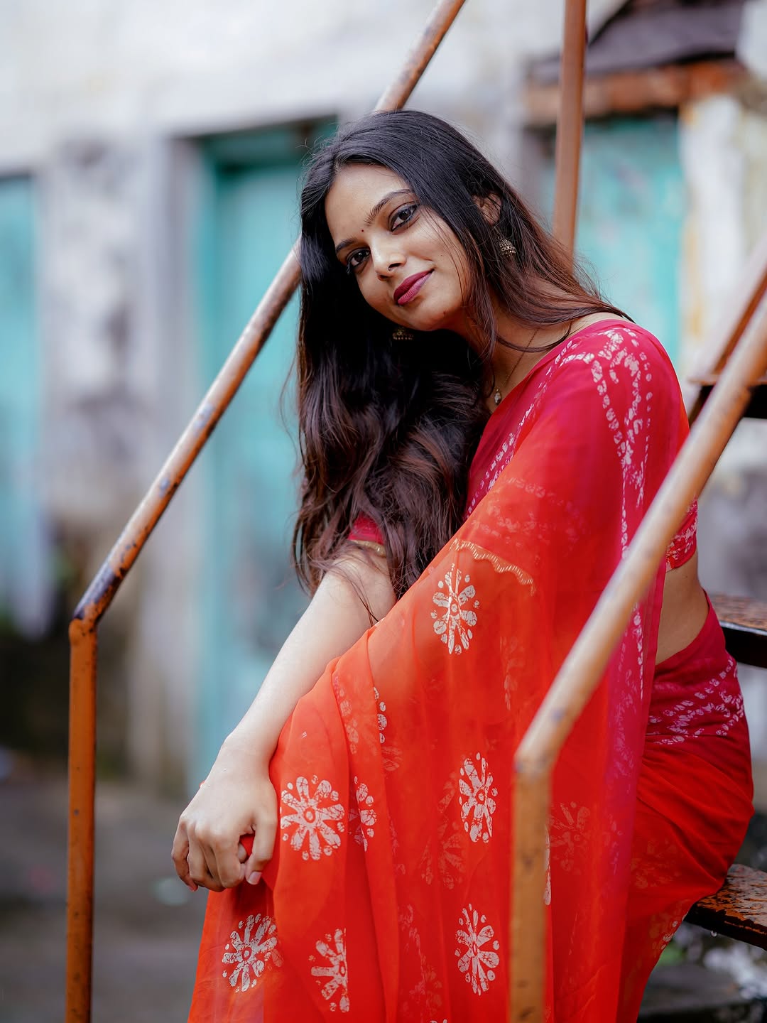 Urban Pallu Printed Poly Georgette Daily Saree
