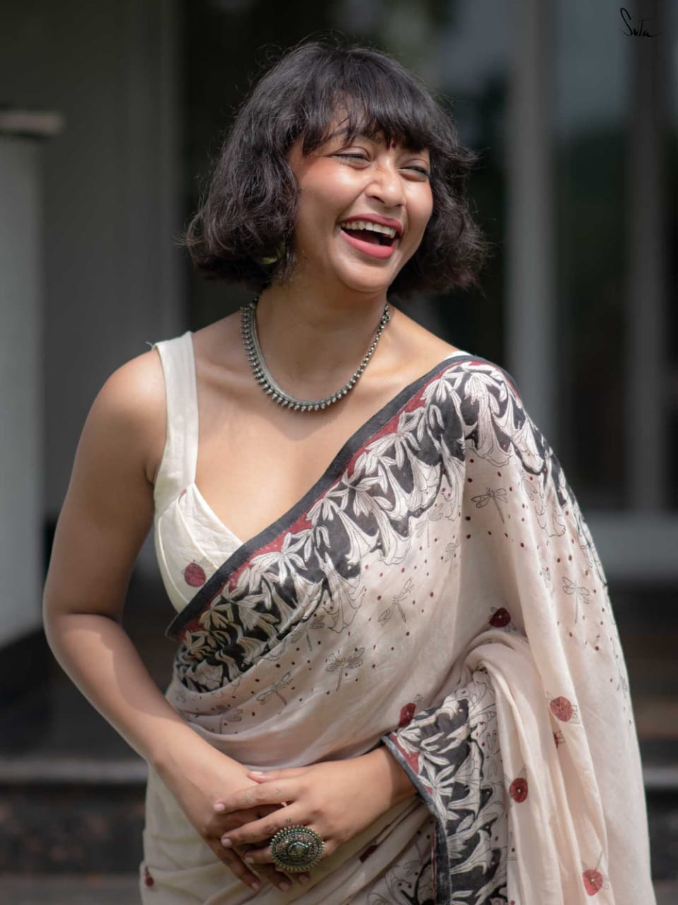 Urban Pallu Printed Poly Georgette Daily Saree