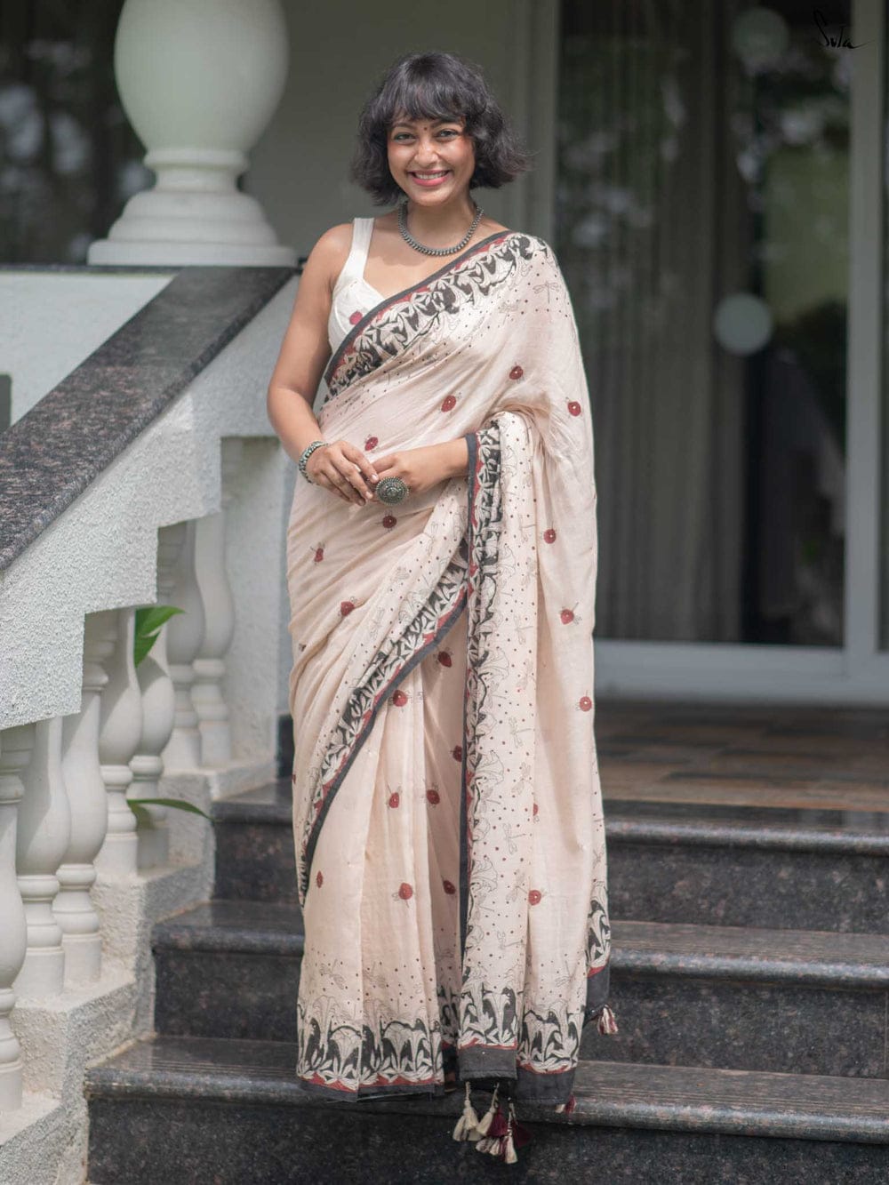Urban Pallu Printed Poly Georgette Daily Saree