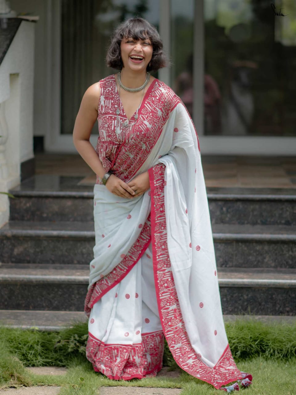 Urban Pallu Printed Poly Georgette Daily Saree
