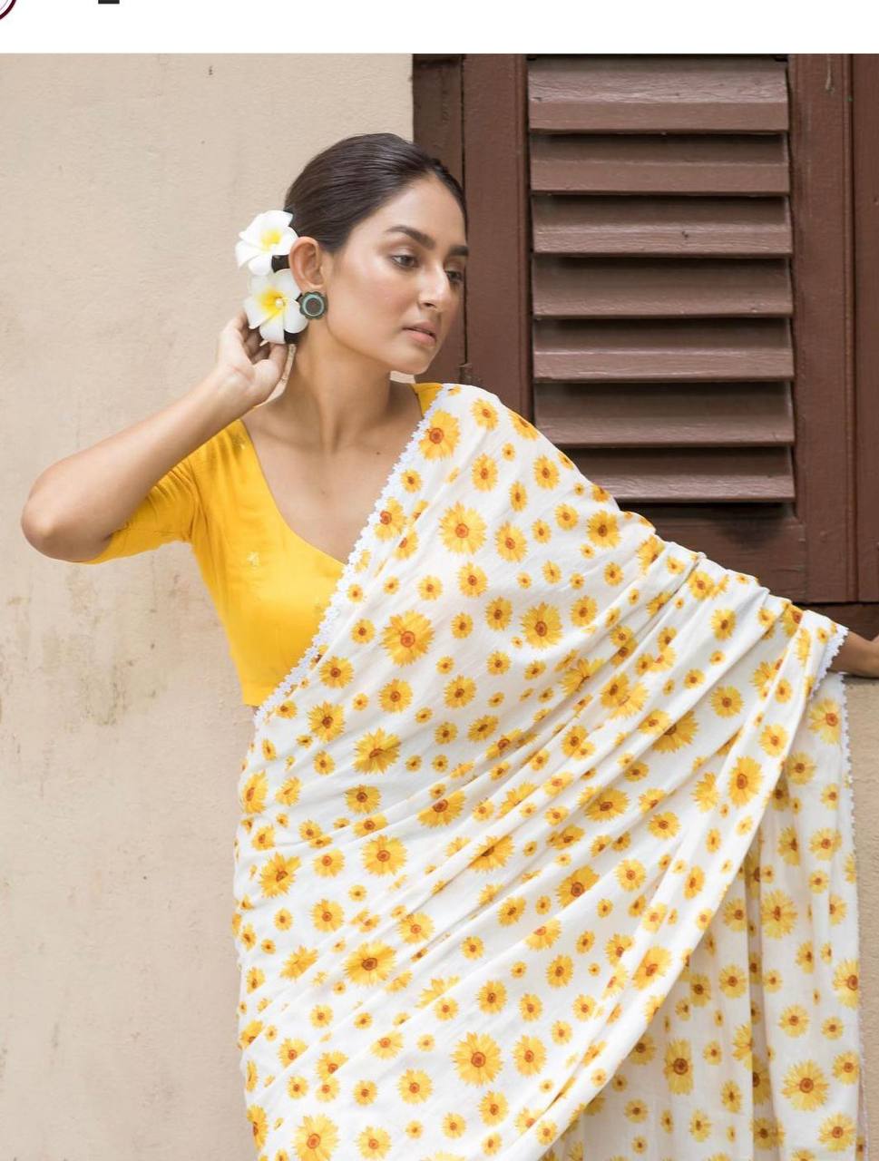 Urban Pallu Printed Cotton Blend Daily Saree