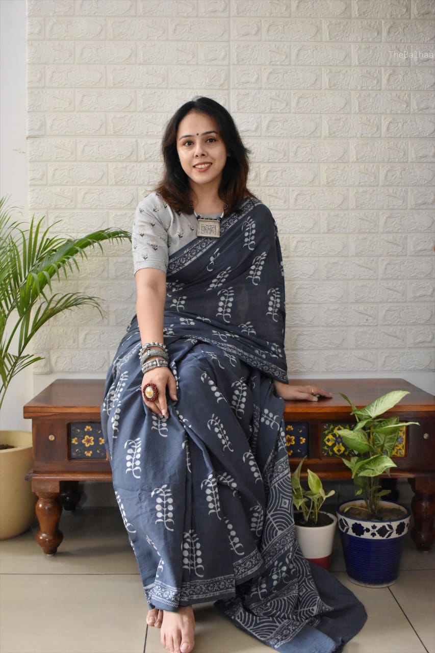 Urban Pallu Printed Cotton Blend Daily Saree