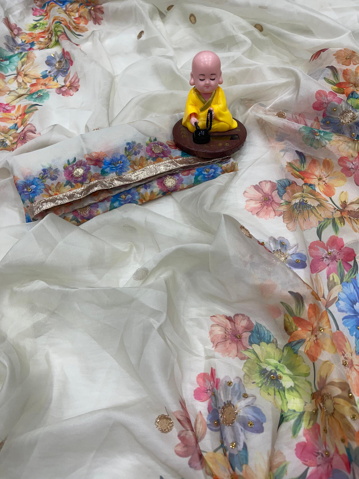 Urban Pallu Printed Silk Blend Festive Saree