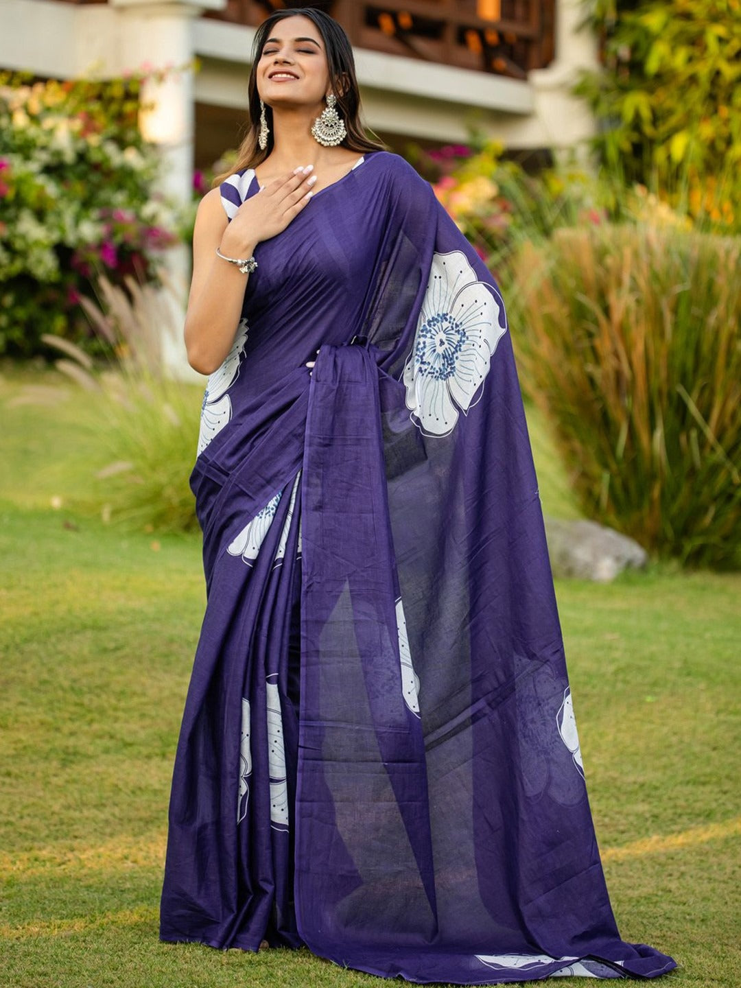 Urban Pallu Woven Design Pure Cotton Daily Saree