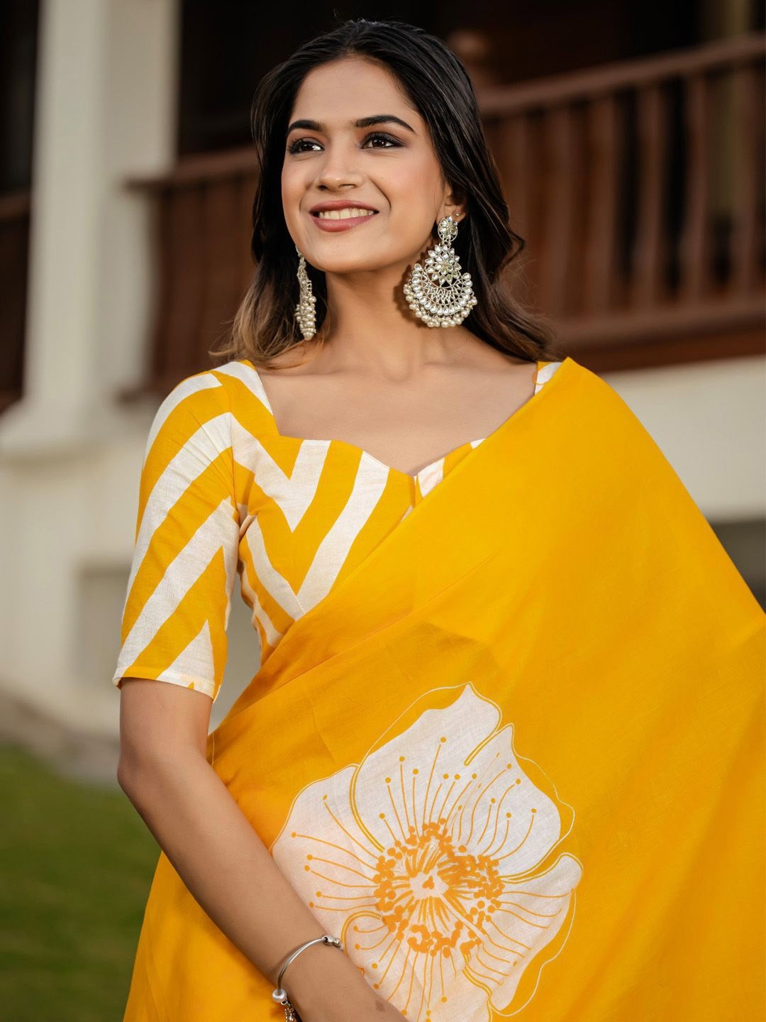 Urban Pallu Woven Design Pure Cotton Daily Saree